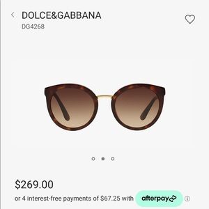 Dolce & Gabanna Subglasses DG4268